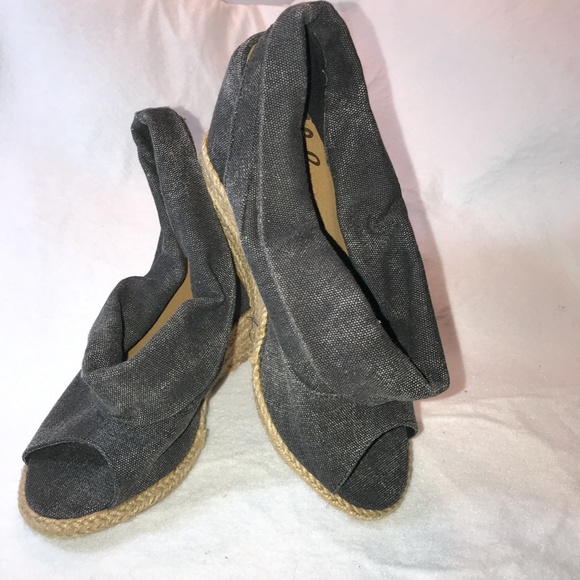 Fanatics, Straw Wedge, Rolled Down Grey, Size 10